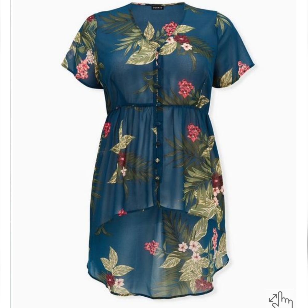 TORRID chiffon top